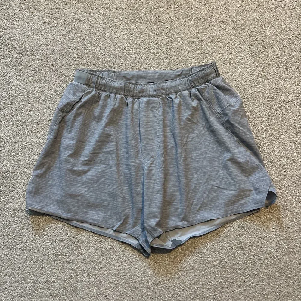 Lululemon Surge Shorts Mens Sz Small Gray 4” Inseam Lined Athletic Training Gym